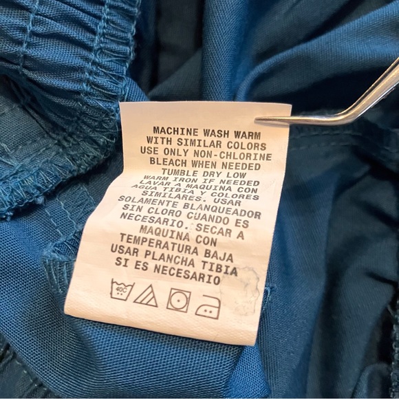 Cherokee workwear scrub pants, elastic waist, Size M. Caribbean Blue - Picture 5 of 8